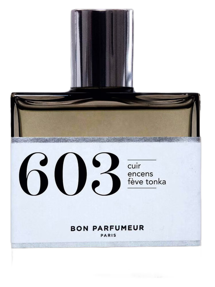 Bon Parfumeur 603 cuir, encens, fève tonka