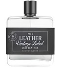 Leather Vintage Label Deep Leather No. 4 Tru Western