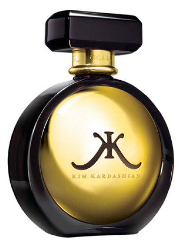 kim kardashian gold perfume set