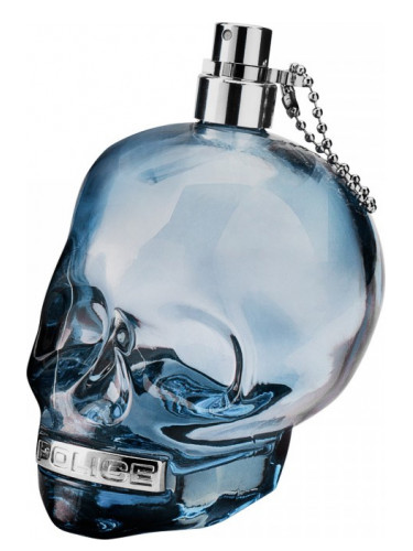 police fragrance skull bottle