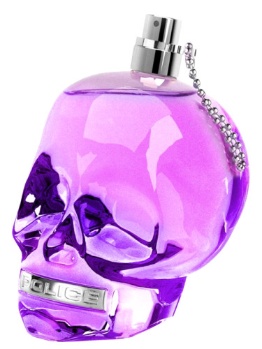 police perfume skull bottle