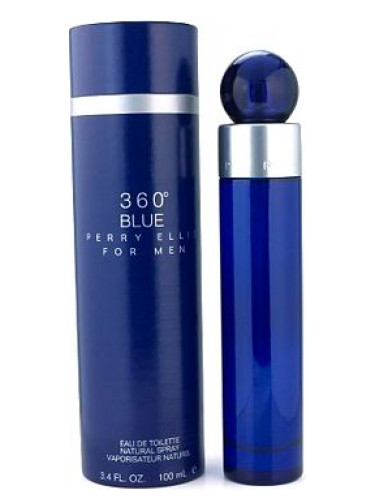 Perry Ellis 360 Very Blue For Men Eau De Toilette Spray 3.4 Ounce