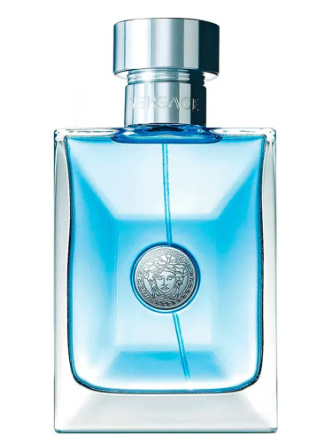 versace aftershave blue bottle