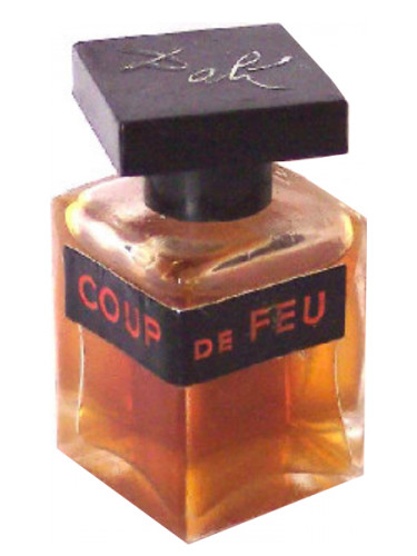 RARE Vtg Mini Prince Marquay Coup De Feu France Perfume Velvet