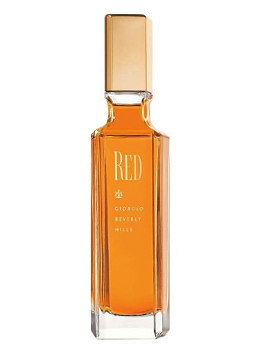 women's perfume in red bottle