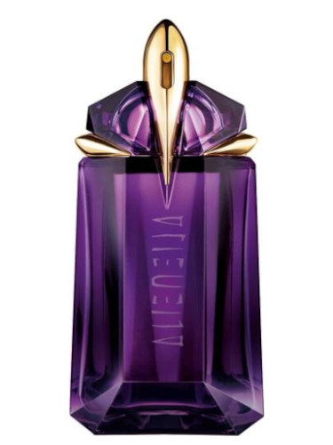 alien perfume blue bottle