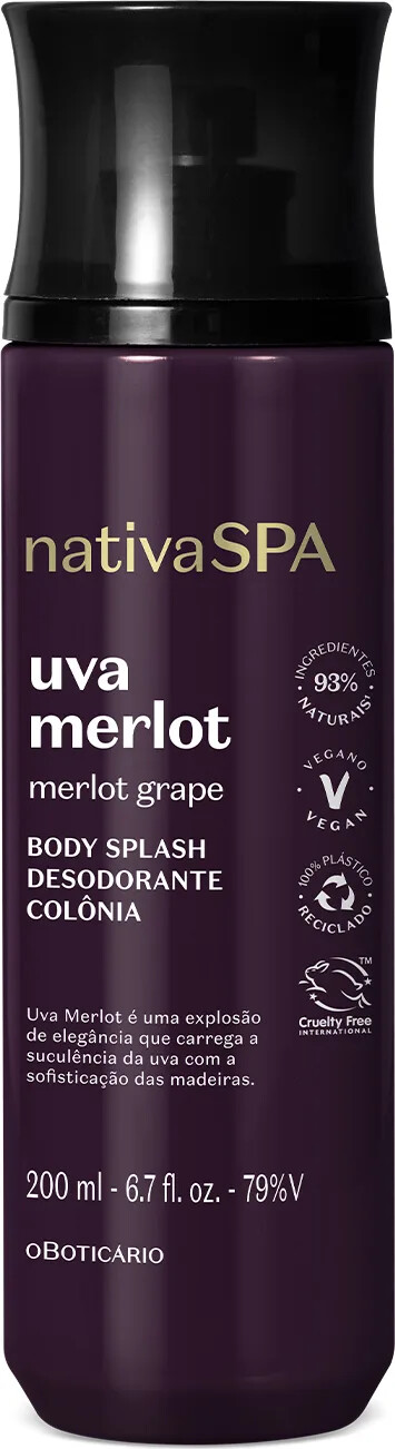 nativaSPA uva merlot ボディローション oBoticário O Boticario Nativa Spa Women's Uva Merlot Moisturizing Body