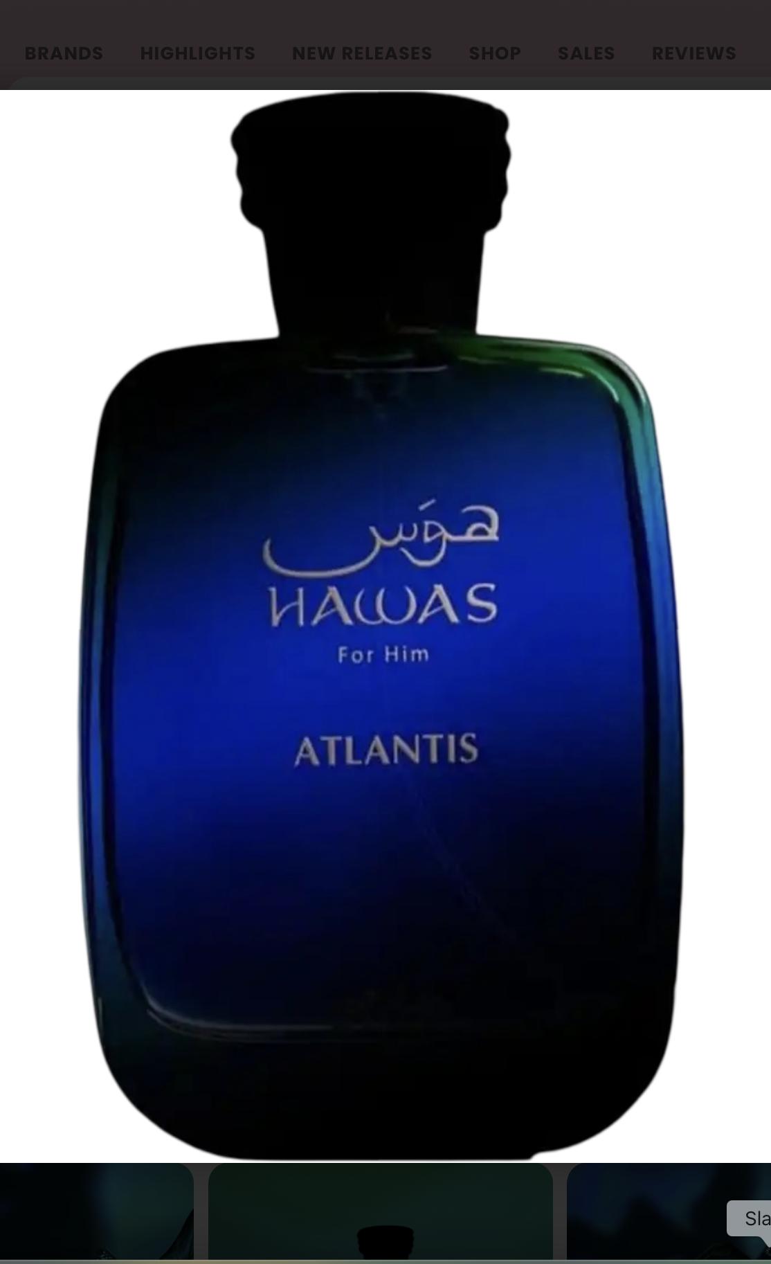 Hawas Atlantis Rasasi 香水- 一款2025年新的中性香水