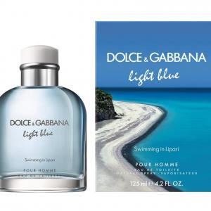 Dolce & Gabbana Eau de Toilettes Spray, Light Blue, 4.2 Fl Oz For Men  or/and Pour Homme