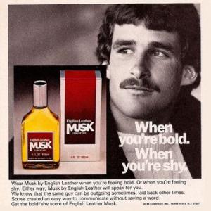 Musk English Leather cologne - a fragrance for men 1972