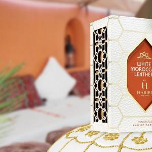 white moroccan leather cologne