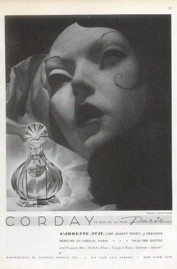 L'Ardente Nuit Corday perfume - a fragrance for women 1930