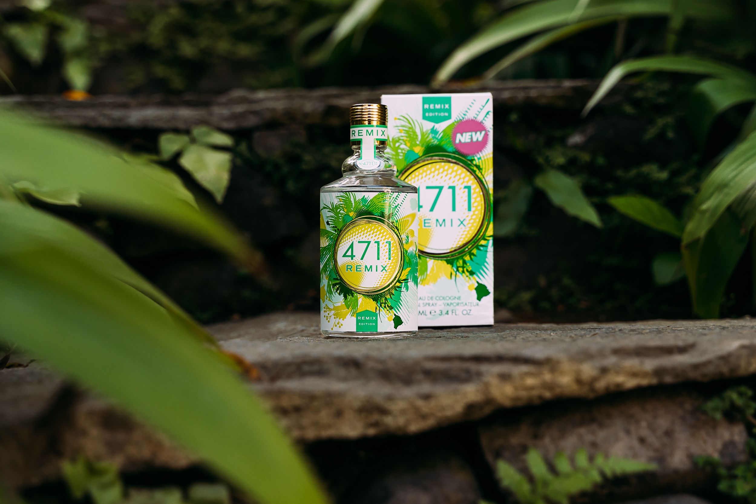 4711 Remix Green Oasis by Muelhens, 3.4oz Eau de Cologne Spray for Unisex main image 1