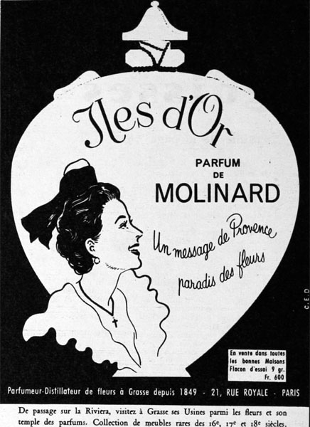 Iles D'Or Molinard perfume - a fragrance for women 1929