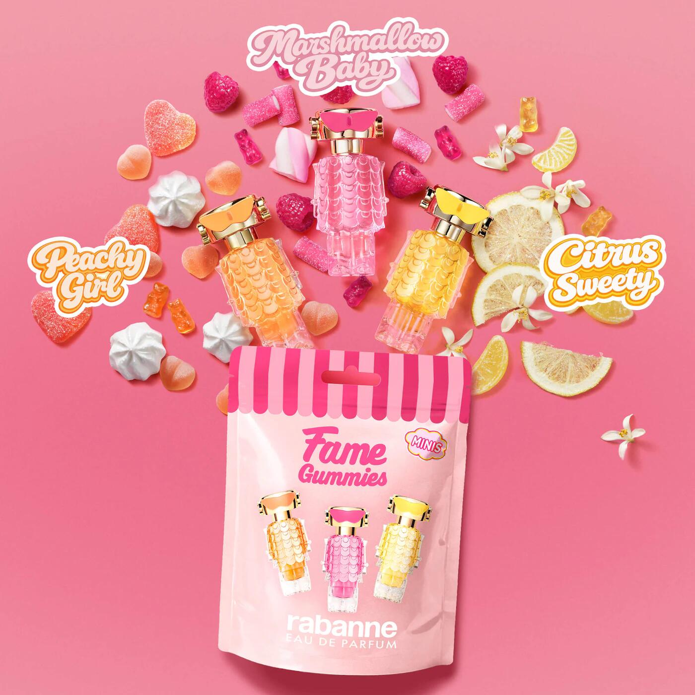Invictous Base Notes Fame Gummies Citrus Sweety Rabanne perfume - a new fragrance for women 2026