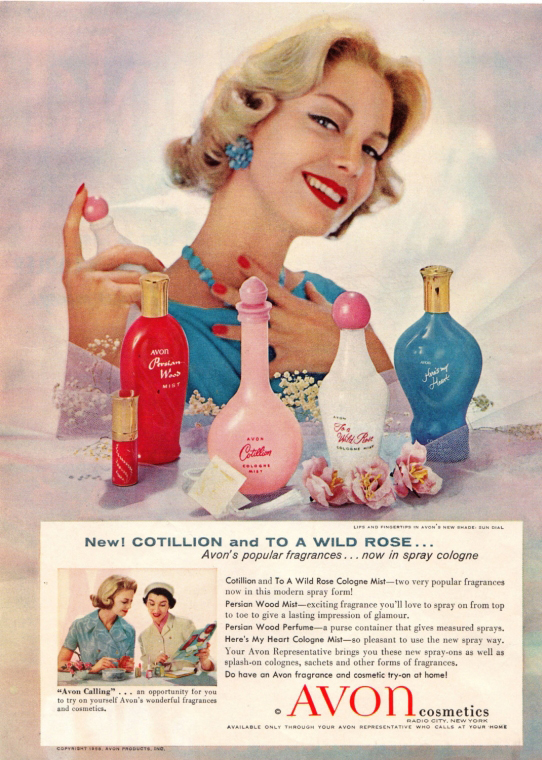 To a Wild Rose Avon perfume - a fragrance for women 1950