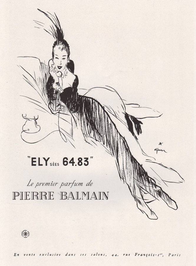 elysees 64-83 balmain by Rene Gruau