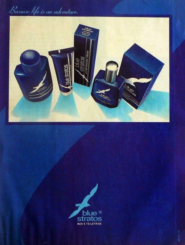 Blue Stratos Shulton Company Cologne A Fragrance For Men 1974