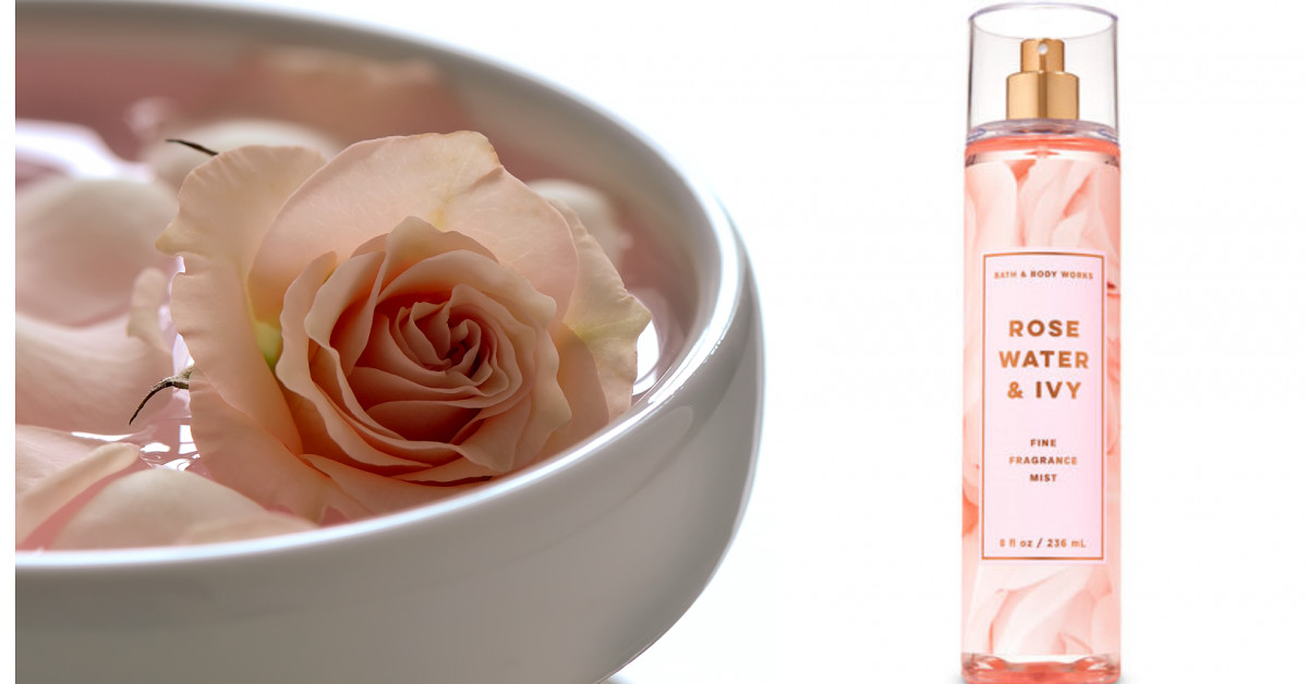 rosewater and ivy perfume. 