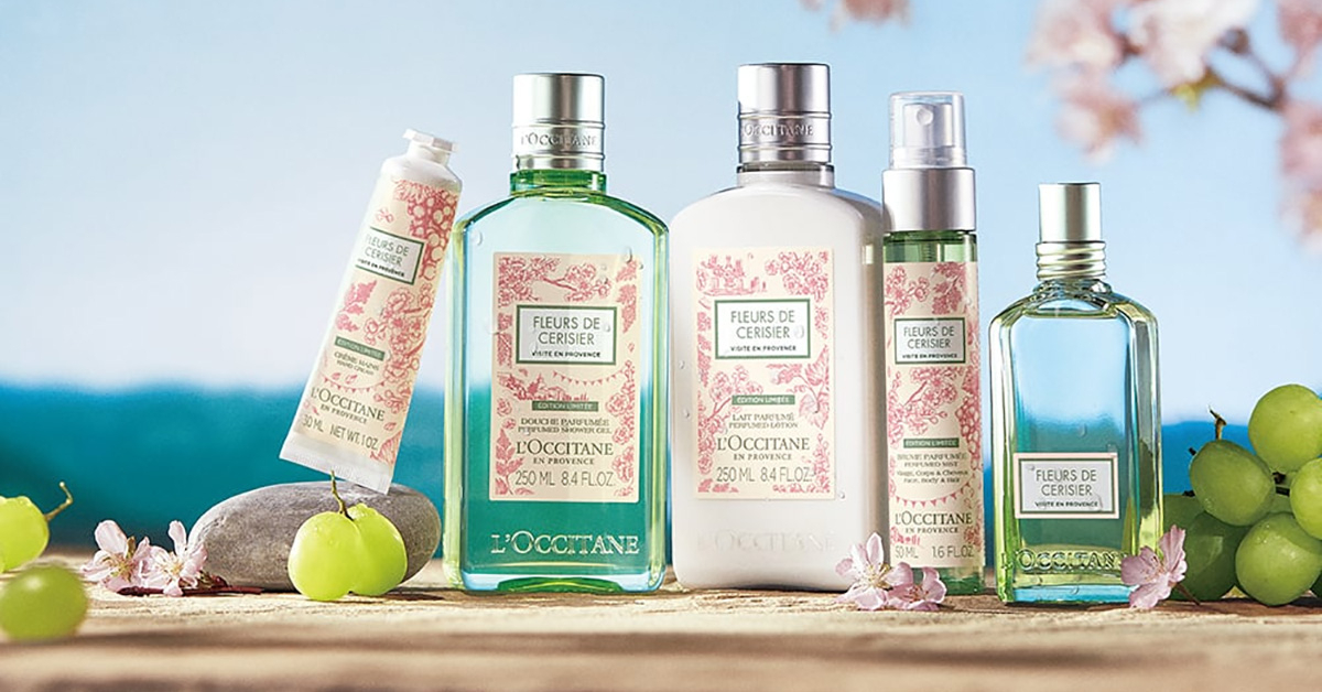Muscat Blanc Fleurs de Cerisier L'Occitane en Provence: Uma Visita à ...