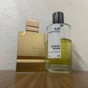 Al Haramain Amber Oud Gold Edition Extreme Gift Set by Al Haramain, 3.4 Pure Perfume Spray + 0.34 oz Refillable Spray